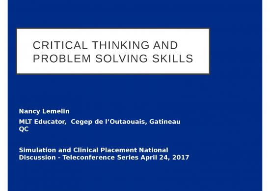 picture Ppt Team Introduction 65707 | Nancy Lemelin Simulation Teleconference Presentation April 24