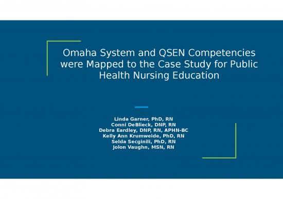 picture Research Design Slideshare 66658 | Omaha System And Qsen Competencies Were Mapped To