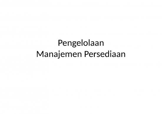 Produk Ppt 64712 | Pengelolaan Manajemen Persediaan