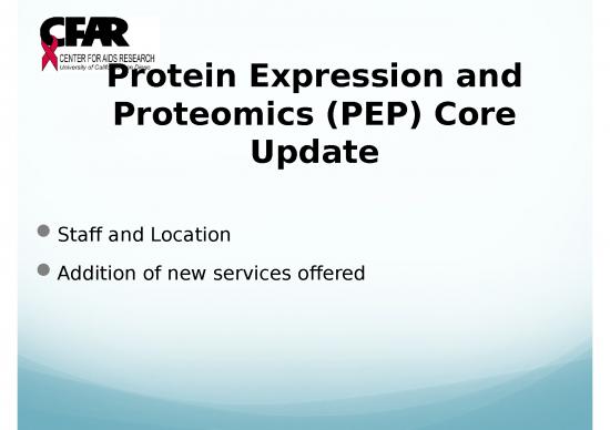 picture Protein Purification Slideshare 66750 | Pep Services Update Nov192018 Cfar3