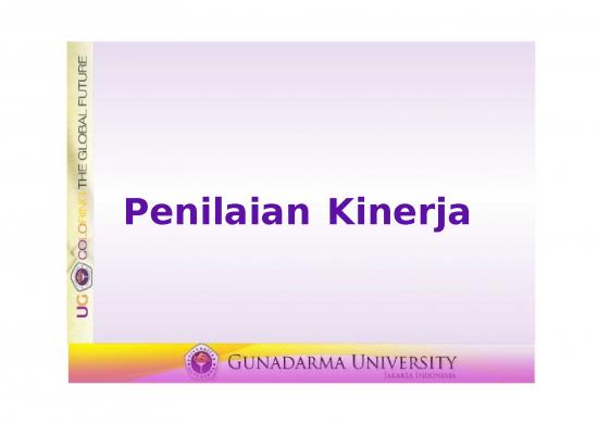 picture Power Point Manajemen 64306 | Pertemuan 9 Penilaian Kinerja