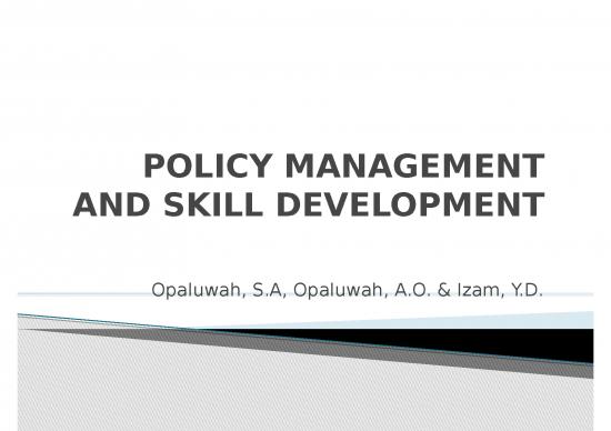 picture Powerpoint Presentation Introduction 66323 | Policy Management And Skills Development By Opaluwa, Izam