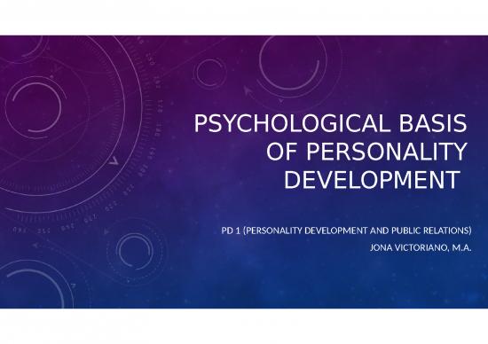 picture Personality Development Presentation 65850 | Psychological Basis Of Personality Development