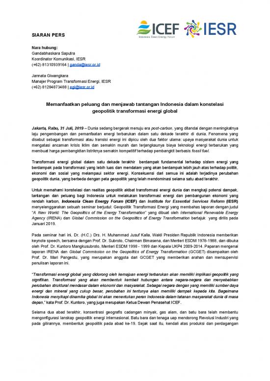 picture_Transformasi 64937 | Siaran Pers Seminar Geopolitik Transformasi Energi