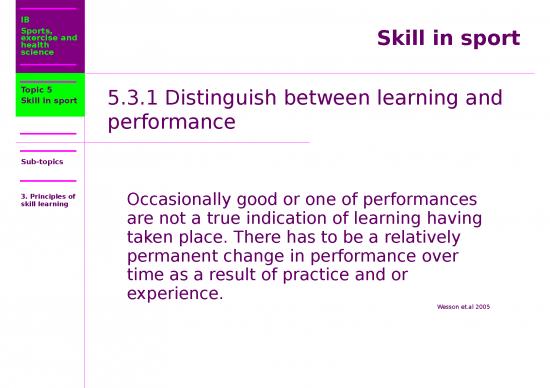 picture One Skill Powerpoint 66115 | Skill In Sport 3
