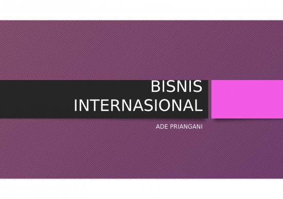 Marketing Ppt 64719 | Slide 1 Pengertian Bisnis Internasional