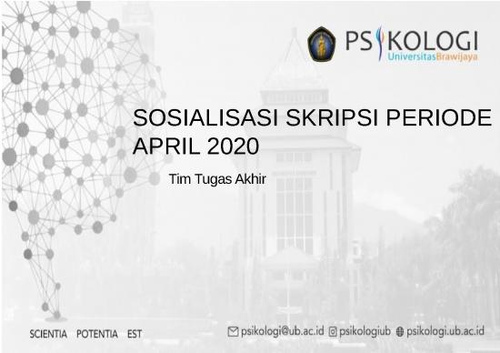picture Contoh Power Point Skripsi 64655 | Sosialisasi Skripsi April 2020