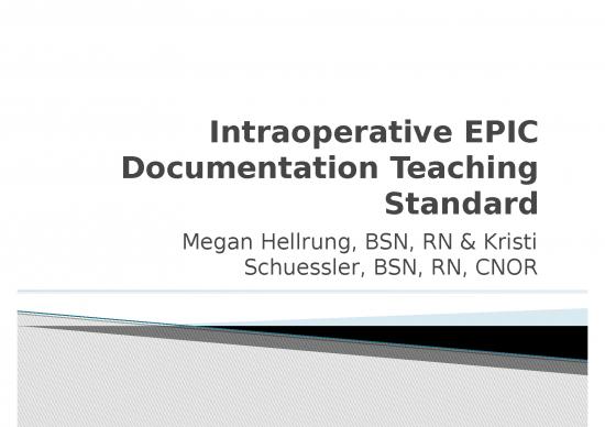 picture Nurse Ppt 66627 | Teaching Standard Intraoperative Epic Documentation Pp