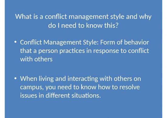 Career Ppt 66024 | M8l4 Ppt Understanding Conflict Management Styles