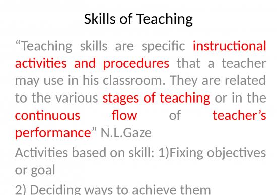 Presentation Skills Ppt 65682 | Skills Of Teaching