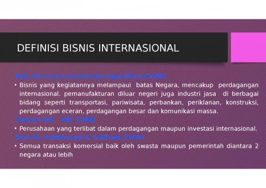 Marketing Ppt 64719 | Slide 1 Pengertian Bisnis Internasional