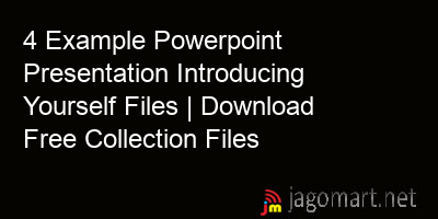 picture 4 Example Powerpoint Presentation Introducing Yourself Files | Download Free Collection Files
