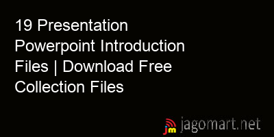 19 Presentation Powerpoint Introduction Files | Download Free ...