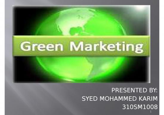 picture Marketing Ppt 67763 | 89226432 Green Marketing