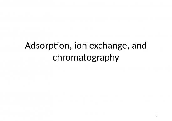 picture Chemical Reactions Ppt 67052 | Adsorption, Ion Exchange, And Chromatography