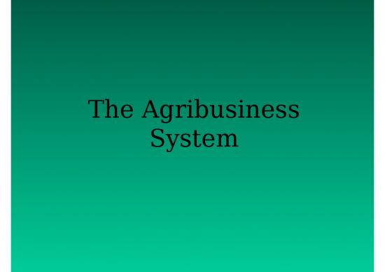 picture Marketing Ppt 67560 | Agribusiness System