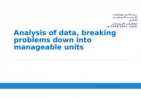 picture1_Outline For Powerpoint Presentation Example 68605 | Analysis Of Data2c Breaking Problems Down Into Manageable Units
