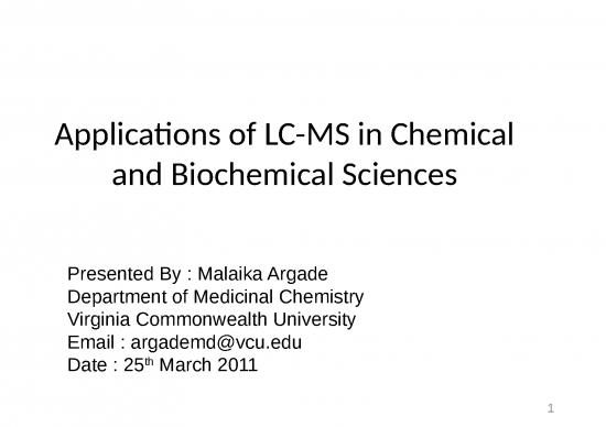 Hplc Slideshare 66968 | Applications Of Lc Ms In Biological And ...