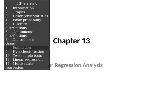 Linear Regression Ppt 68971 Chapter 13 Linear Regression 5101