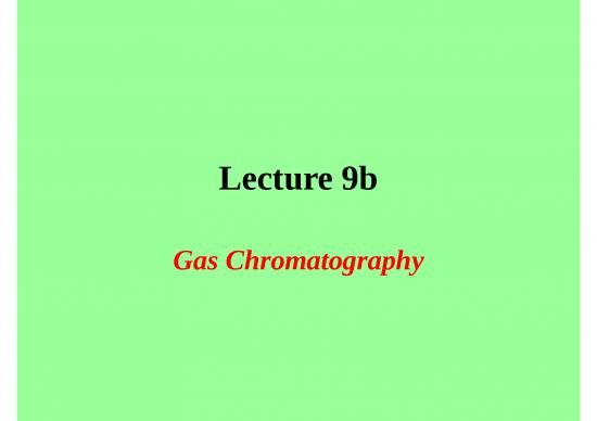 picture Analysis Ppt 68163 | Chem 14cl Lecture 9b Gc