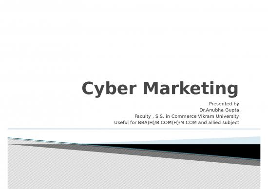 picture1_Marketing Ppt 67729 | Com 4th Se Cyber Marketing Mm By Danubha Gupta