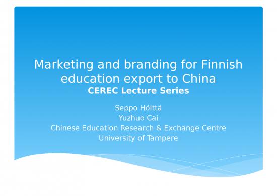 picture Marketing Ppt 67643 | D3eb354b Fourth Marketing And Branding Finnish Education To China