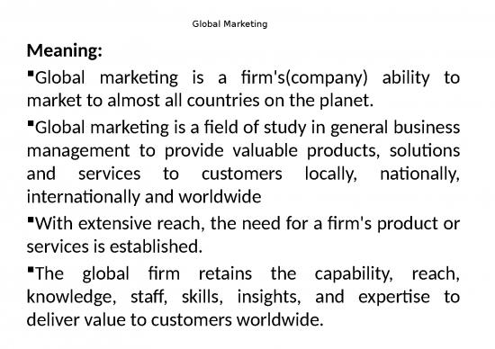 picture Marketing Ppt 67758 | Global Marketing