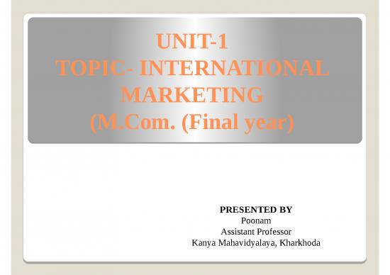 picture1_Marketing Ppt 67507 | International Marketing   Poonam