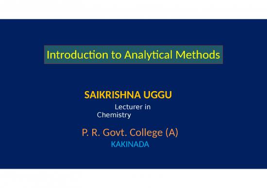 picture1_Chemistry Ppt 66981 | Introduction To Analytical Methods