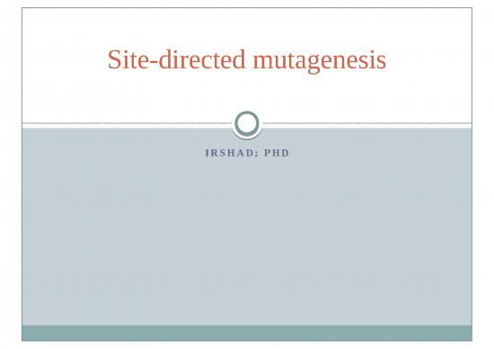 picture1_Site Directed Mutagenesis Slideshare 68430 | Lec No 5(5)