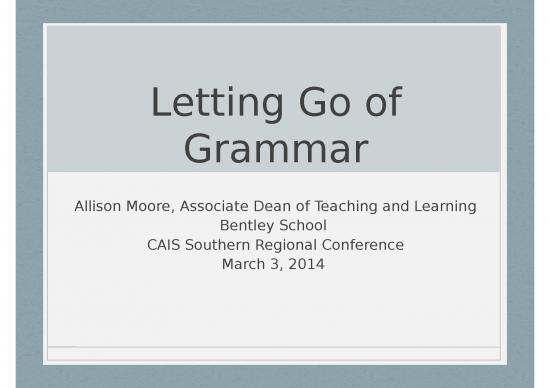 picture Communicative Language Teaching Powerpoint 68140 | Letting Go Of Grammar Cais 2014