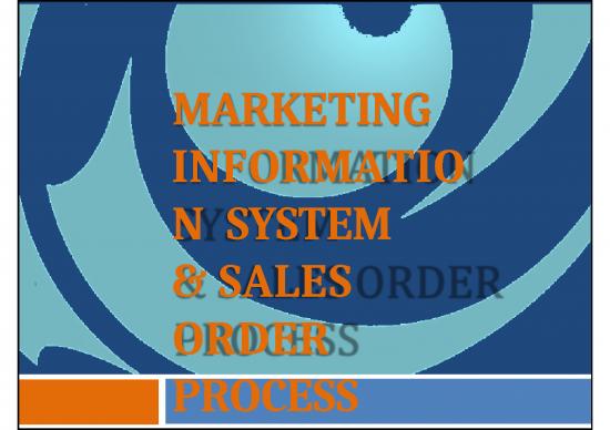 picture Marketing Ppt 67329 | Marketing Information System Amp Sales Order Process