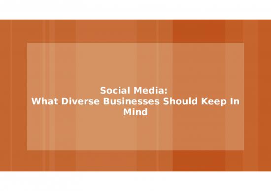 picture Digital Marketing Templates Ppt 67977 | Michele Ruiz Presentation Social Media What Diverse Businesses Should Keep In Mind