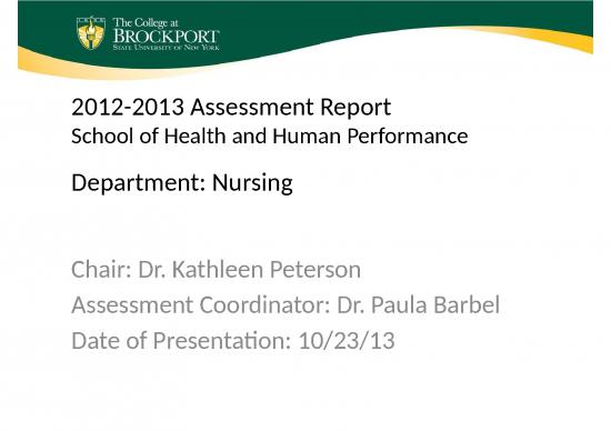 picture Concepts Of Nursing Ppt 68133 | Nursing Assessment Symposium Report Fall 2013 Ppt
