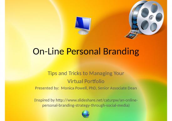 picture_Market Ppt 68489 | On Line Personal Branding