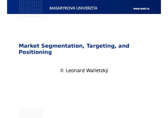 picture Marketing Ppt 67492 | Pa240   L3   Market Segmentation