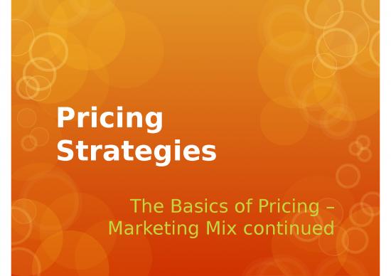 picture Marketing Ppt 67883 | Pricing Strategies