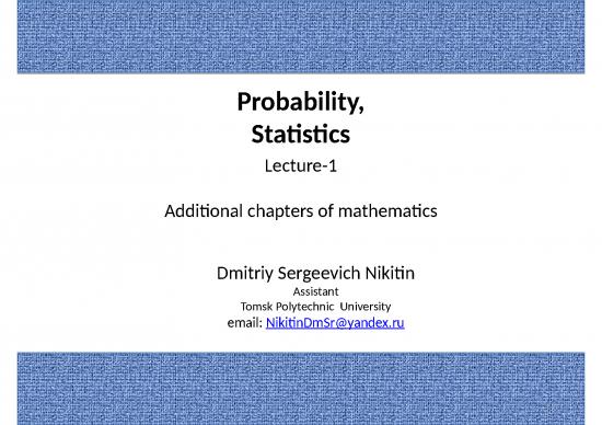 picture Statistical Analysis Ppt 69202 | Probability And Statistics 1