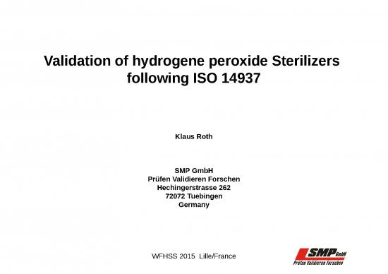 picture Ppt Chemical 68382 | S8 Roth Validation Of Hydrogen Peroxide Sterilizers Following Iso 14937