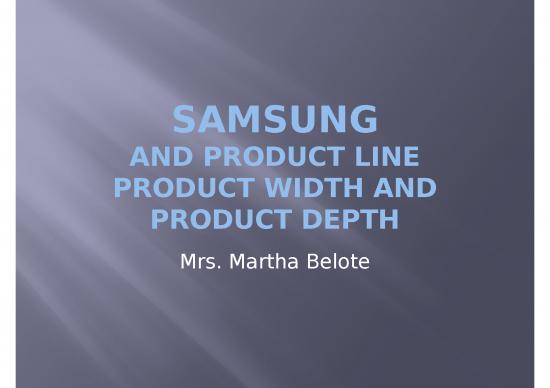 picture Product Mix Ppt 67950 | Samsunproductplanninexamplmarketingi