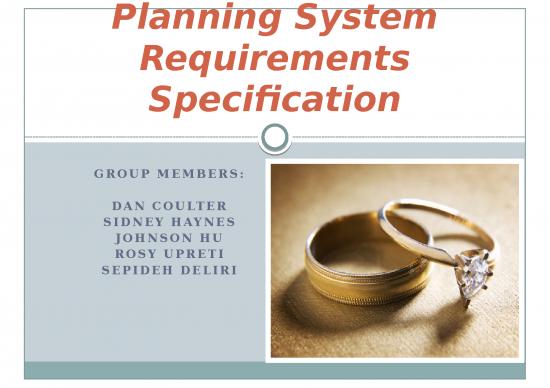 picture Planning Ppt 69232 | The Wedding Planning System