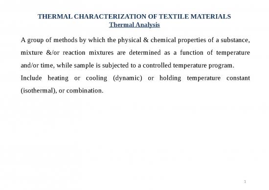 picture1_Analysis Ppt 68433 | Thermal Characterization Of Textile Materials