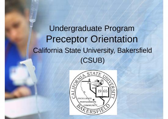 picture Nursing Theories Ppt 68190 | Undergraduate Preceptor Orientation