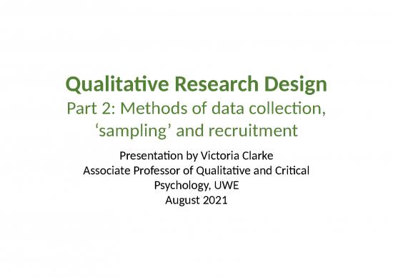 qualitative research design slideshare