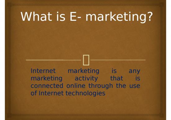 picture Digital Marketing Templates Ppt 68041 | What Is E  Marketing