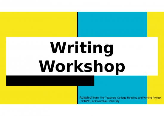 picture Strategy Presentation 68757 | Writing Workshop