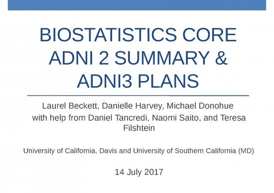 picture Cognitive Therapy Ppt 69418 | Ww Adni July 2017 Biostatistics Core Beckett 14