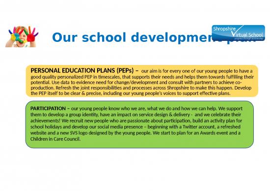 Personal Development Plan Ppt 69254 | Our School Development Plan 2021 ...