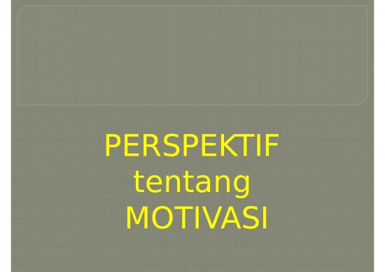 picture Behavioral Therapy Slideshare 23208 | 2 Perspektif Motivasi