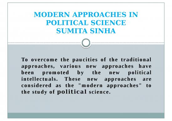 picture Science Ppt 70419 | 30 Sumita Sinha Political Science